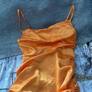 New orange silk dress 🧡